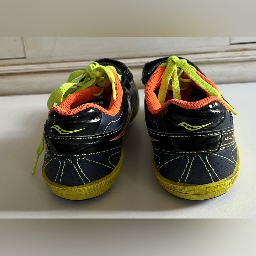 Saucony Flexfilm Unleash SD Men's 8.5 Blue/ Orange Track & Field Thrower - Picture 4 of 9